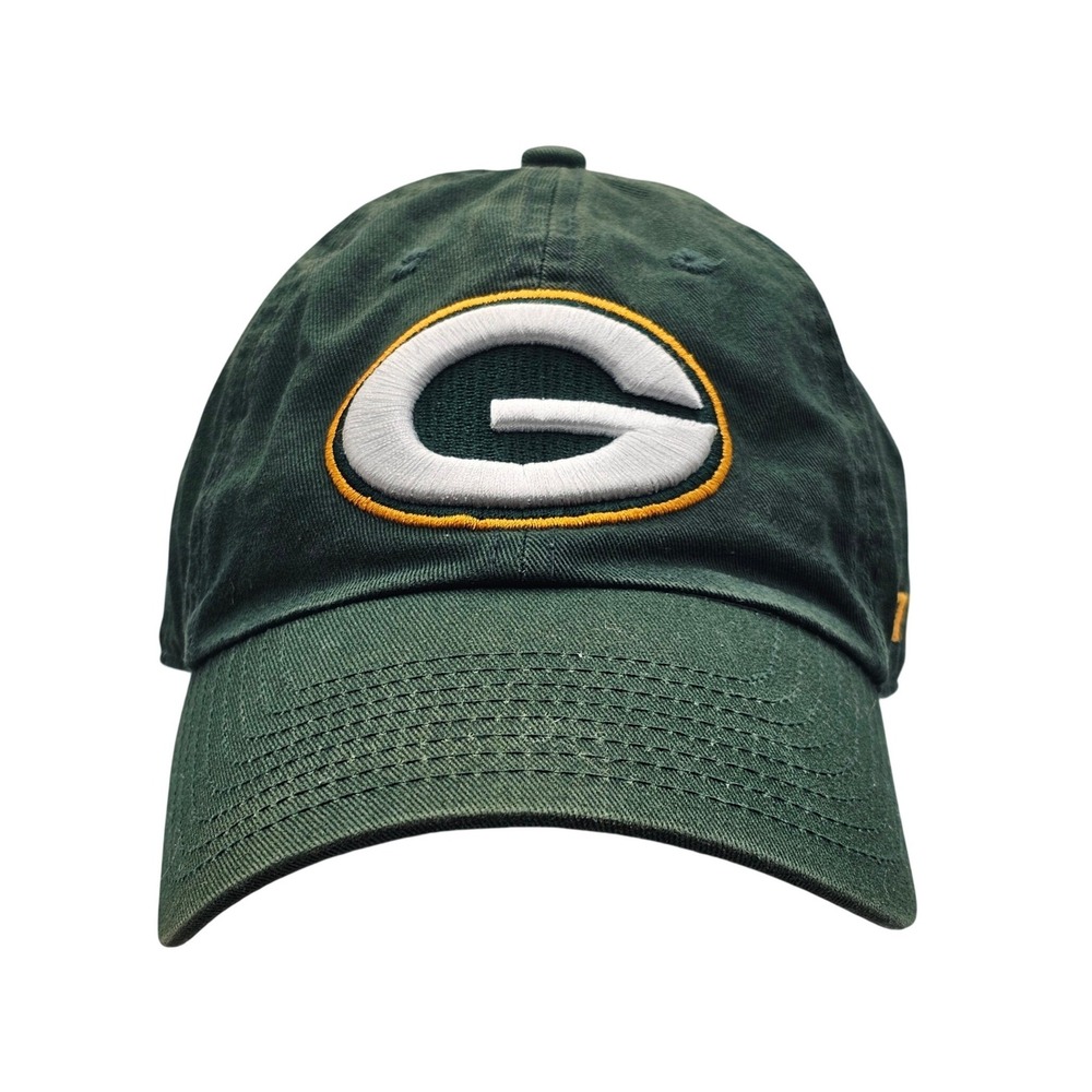 '47 Brand Green Bay Packers Mens OSFA Adjustable Logo Hat Cotton Green NFL Cap